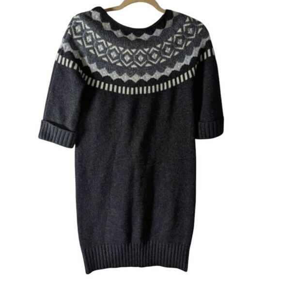 ANN TAYLOR LOFT Fair Isle Sweater Dress Size Medium - Picture 3 of 3